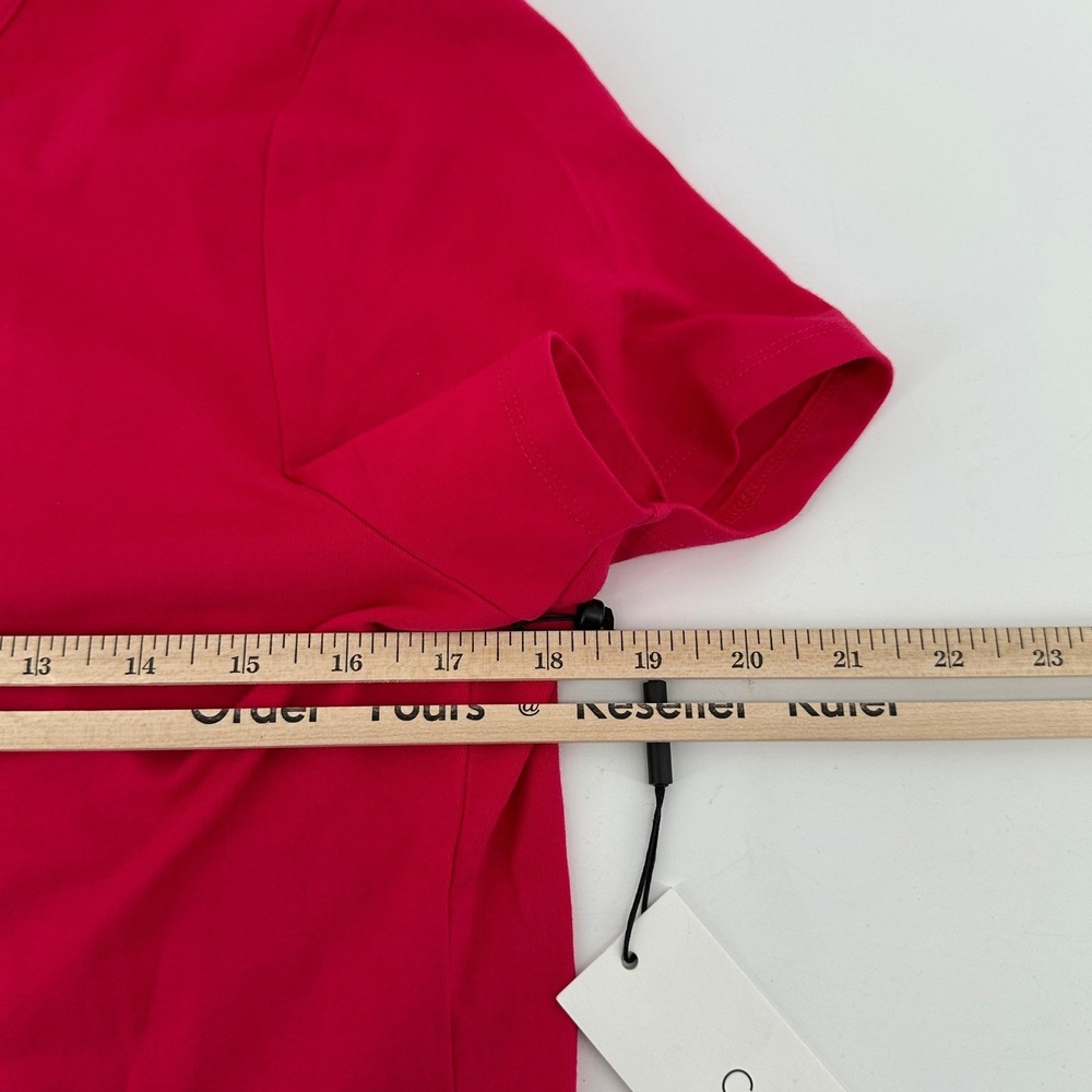 Calvin Klein T-Shirt Dress Womens M Hot Pink Solid Slim Fit Modern NWT CD9A1L64 - Picture 6 of 9